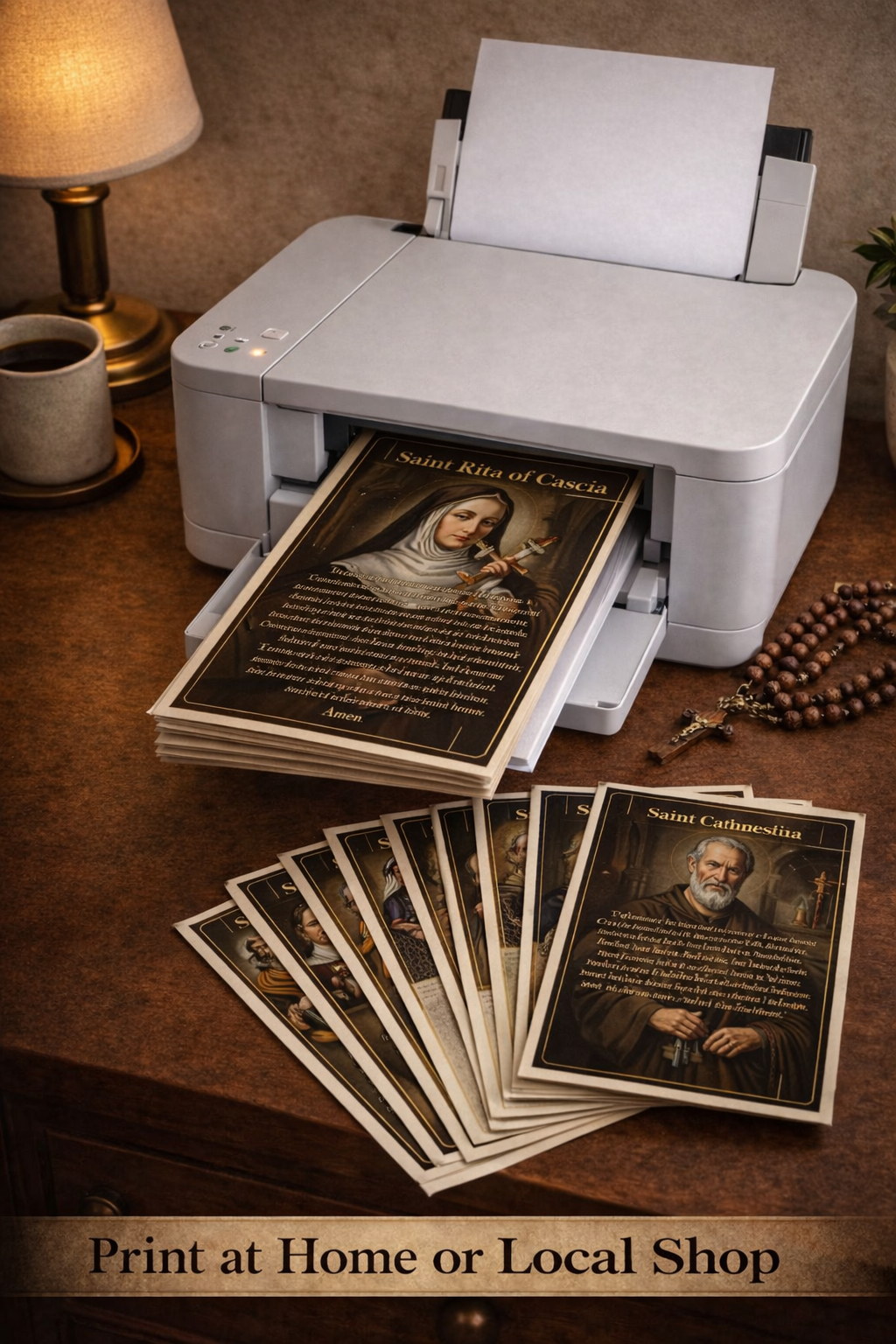 Catholic Saints Prayer Cards Printable 5x7