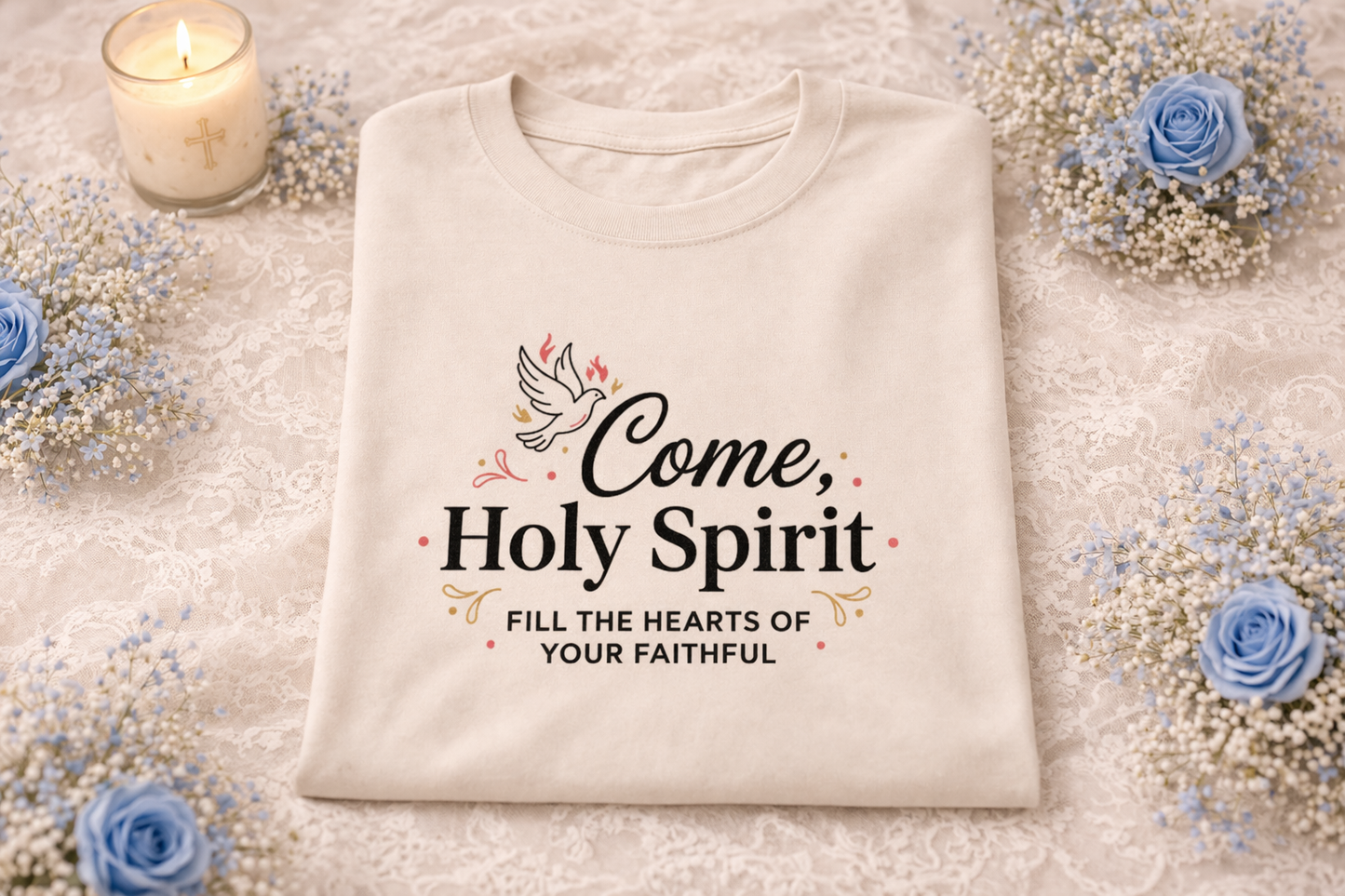 "Come, Holy Spirit" — Faith Crewneck Sweatshirt | Catholic Apparel