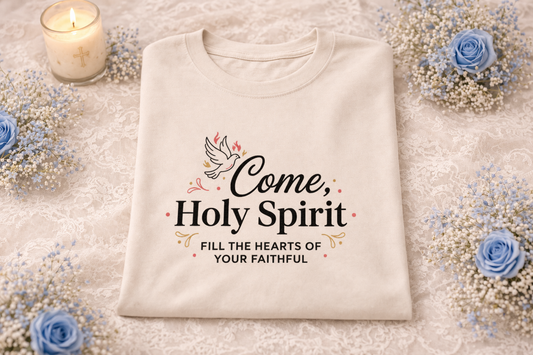 "Come, Holy Spirit" — Faith Crewneck Sweatshirt | Catholic Apparel