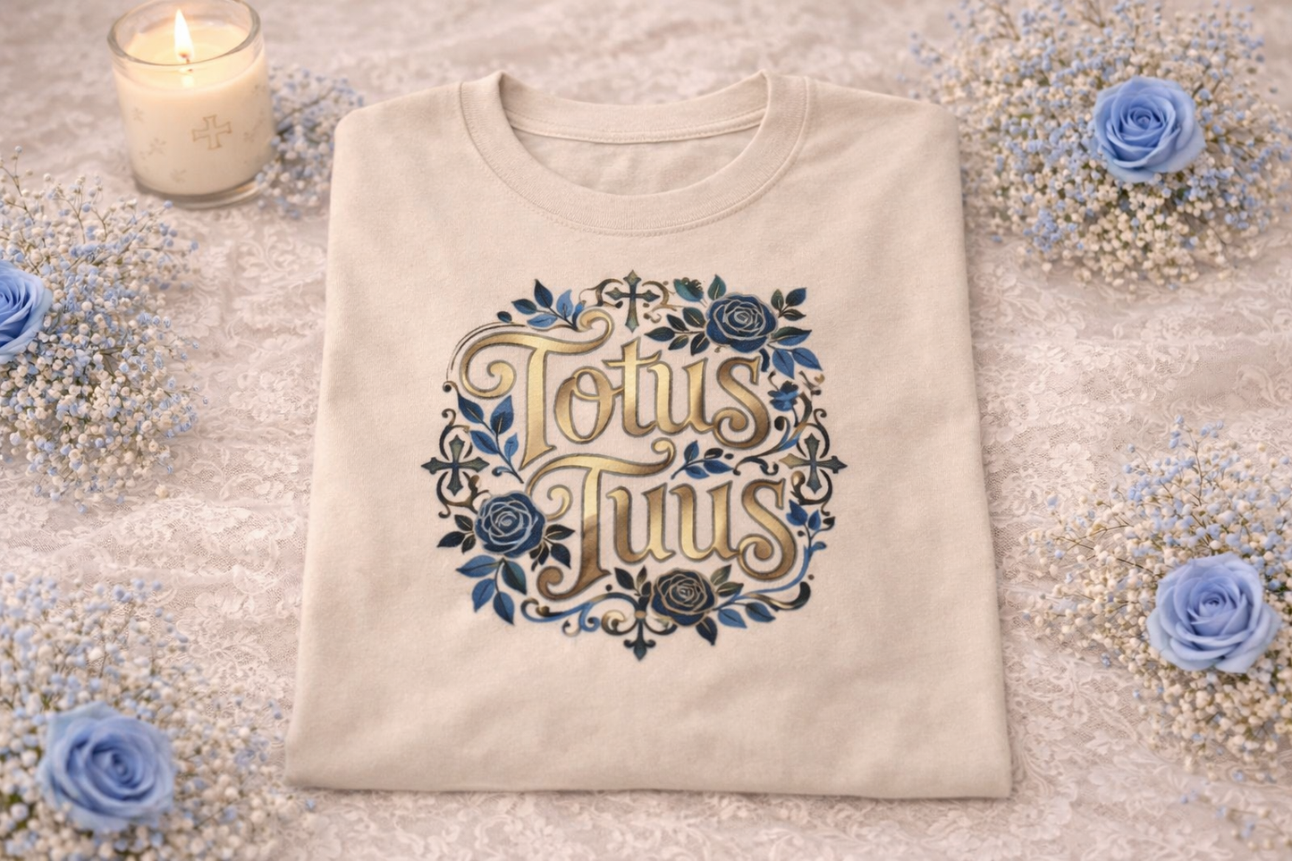 Totus Tuus Sweatshirt, Catholic Marian Crewneck, St John Paul II Quote Shirt, Latin Catholic Gift, Consecration to Mary Tee, Religious Apparel