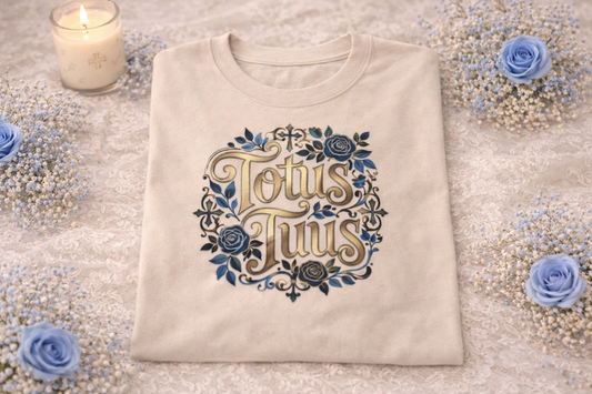 Totus Tuus Sweatshirt, Catholic Marian Crewneck, St John Paul II Quote Shirt, Latin Catholic Gift, Consecration to Mary Tee, Religious Apparel
