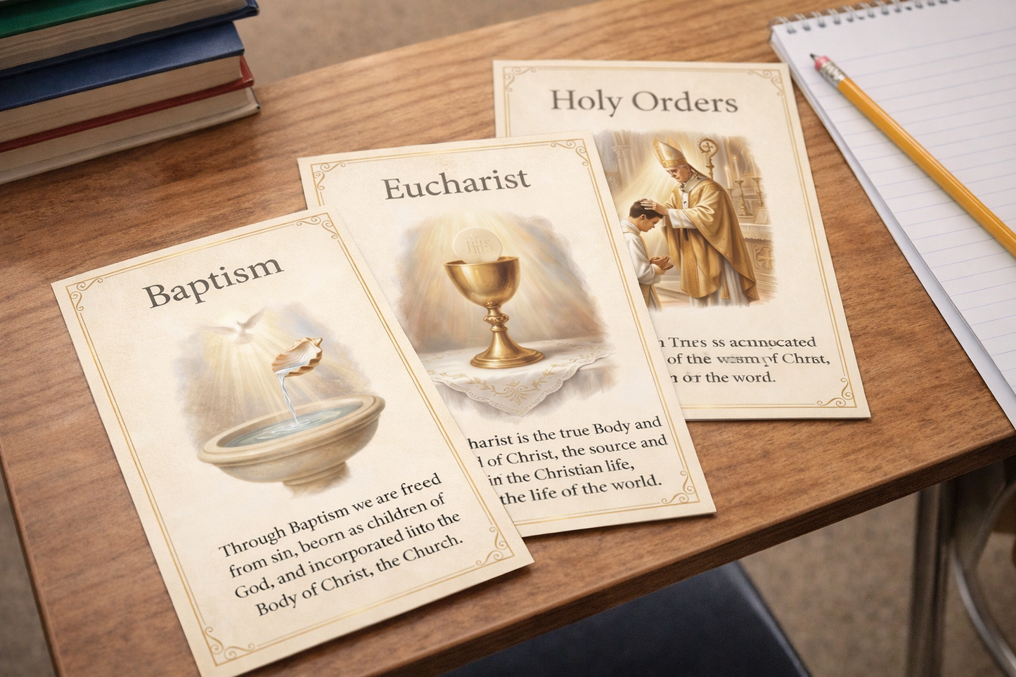 Catholic Sacraments Printable Cards