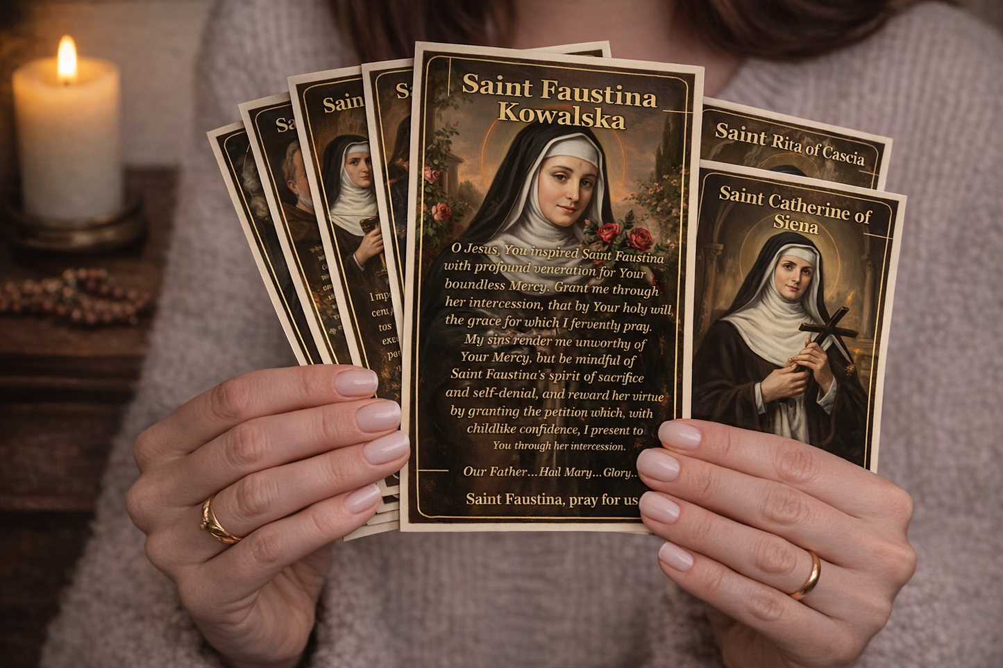 Catholic Saints Prayer Cards Printable 5x7