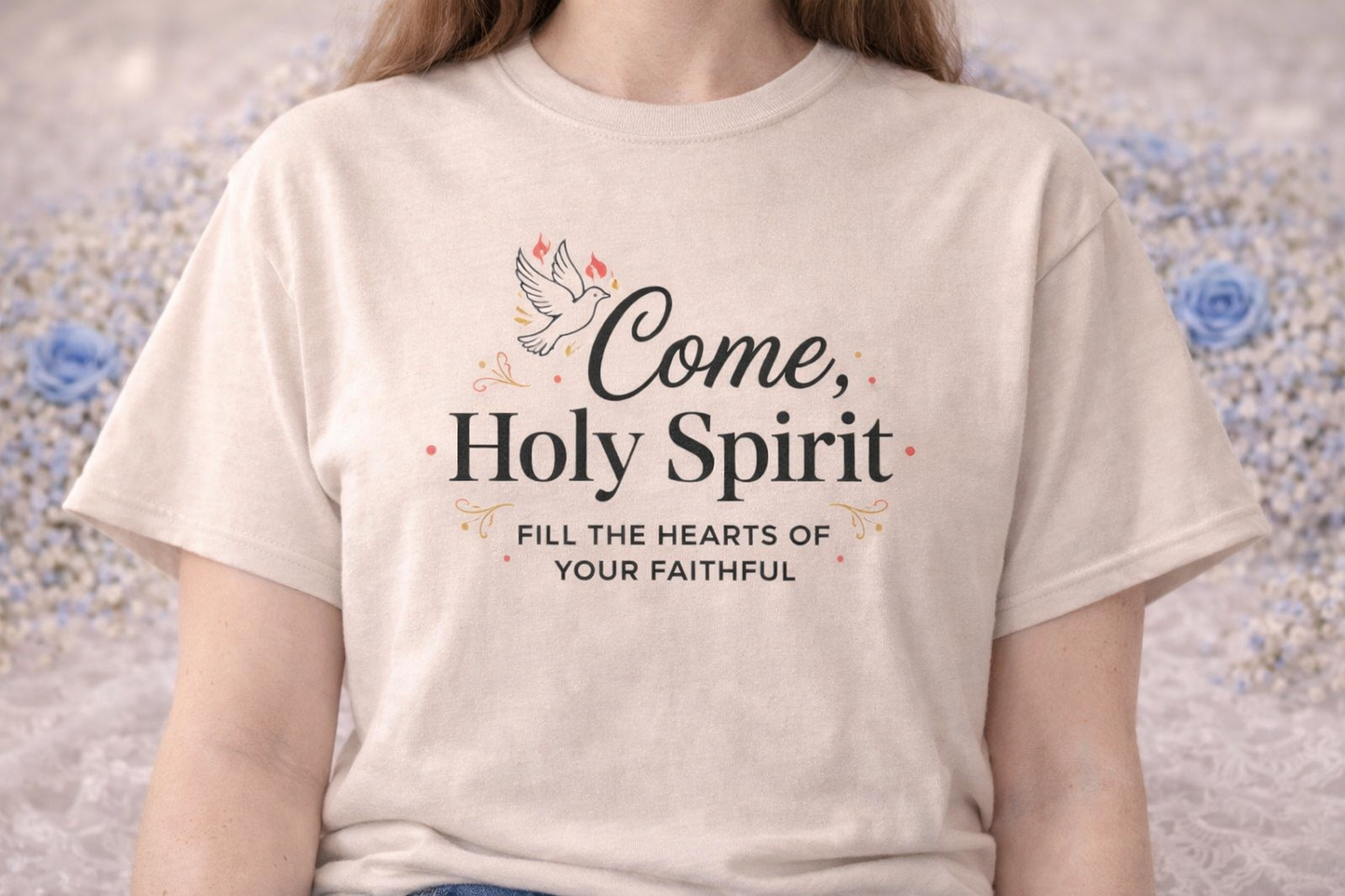 "Come, Holy Spirit" — Faith Crewneck Sweatshirt | Catholic Apparel