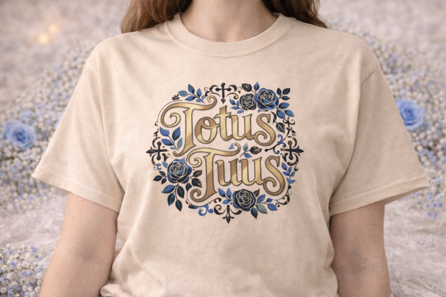 Totus Tuus Sweatshirt, Catholic Marian Crewneck, St John Paul II Quote Shirt, Latin Catholic Gift, Consecration to Mary Tee, Religious Apparel
