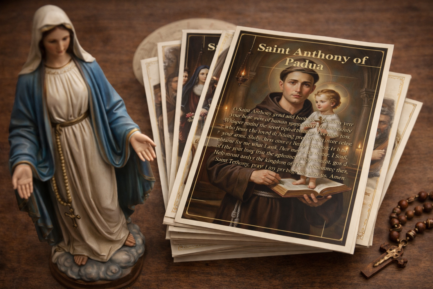 Catholic Saints Prayer Cards Set 5x7