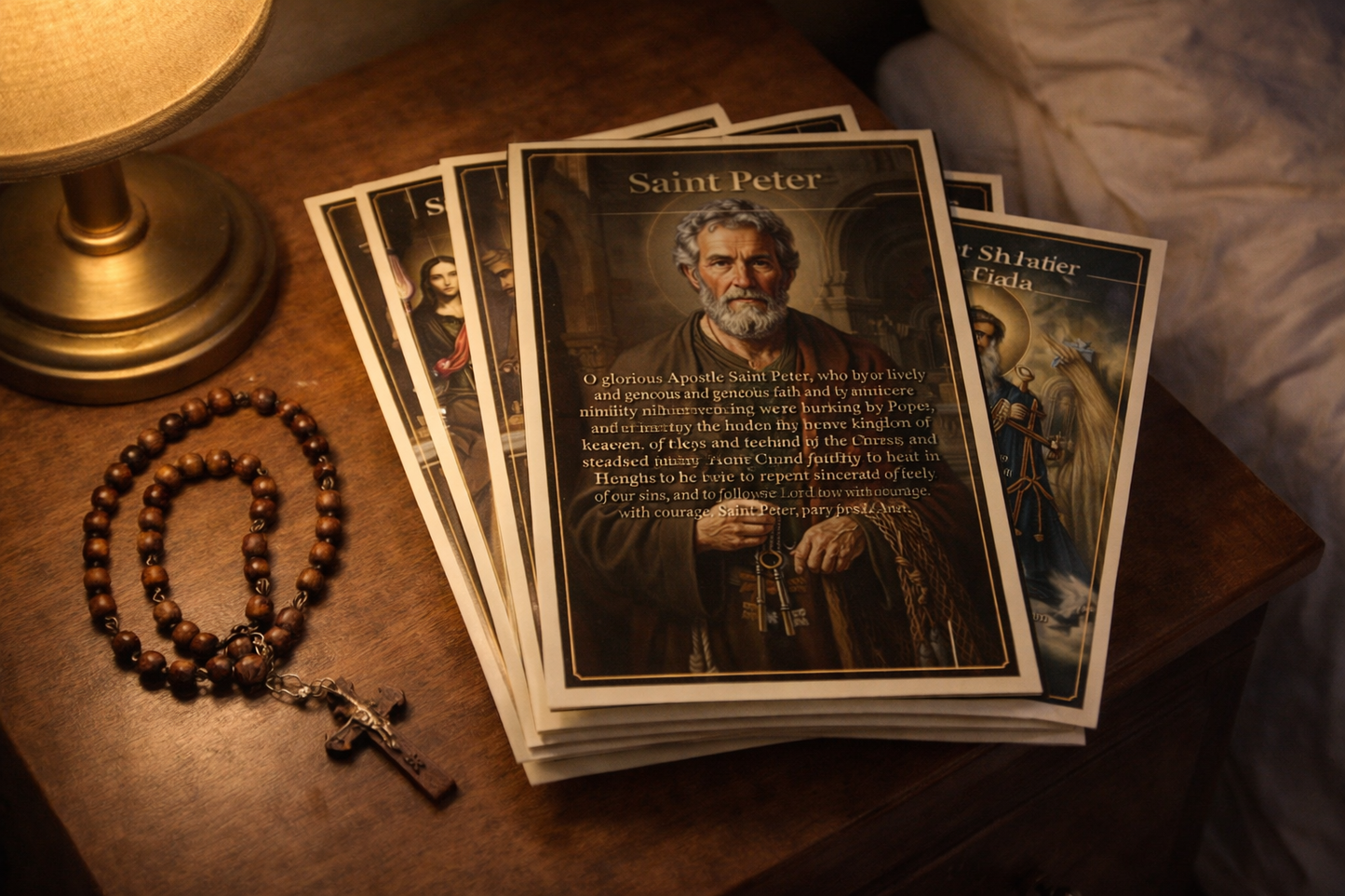 Catholic Saints Prayer Cards Set 5x7