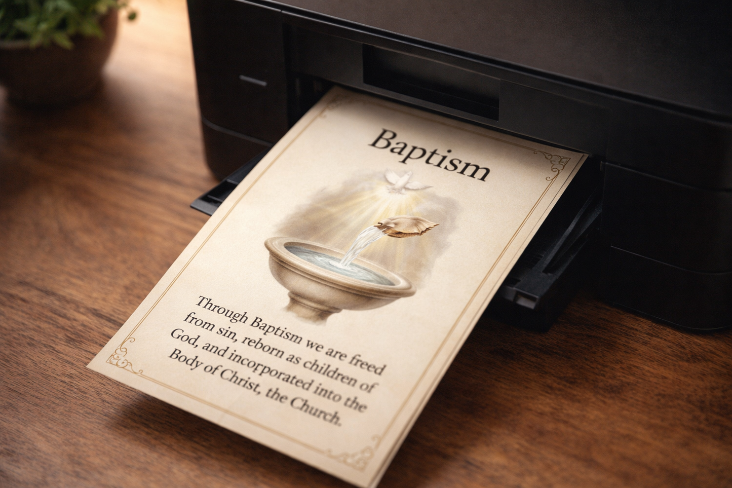 Catholic Sacraments Printable Cards
