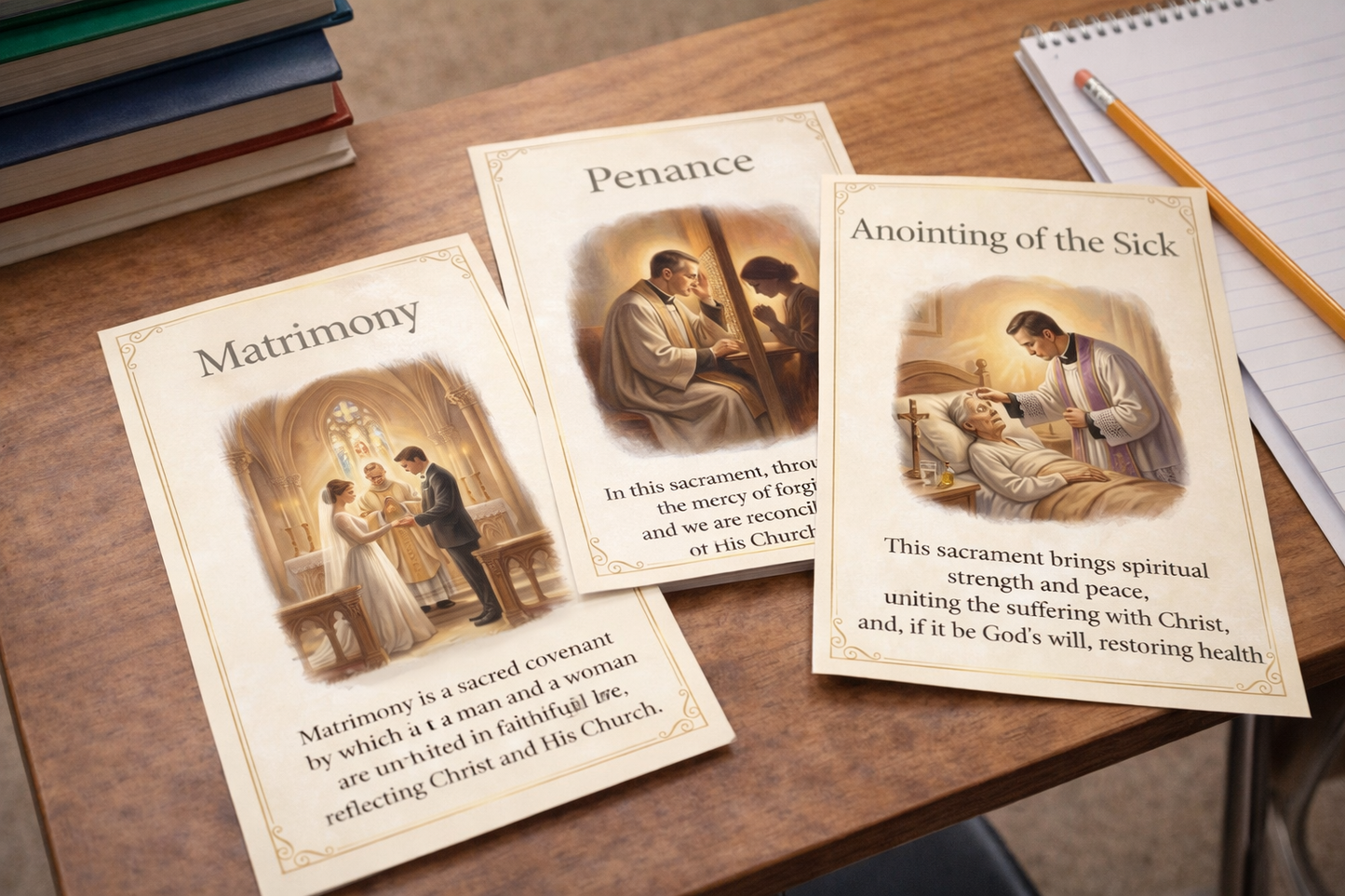 Catholic Sacraments Printable Cards