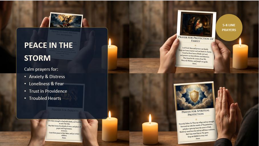 Catholic Emergency Prayer Cards Printable | 5x7 Prayer Cards Bundle